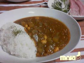 大根と大豆のカレー