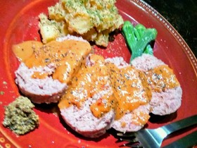 レンジで簡単「ミートローフ」