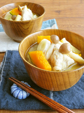ほっこり♪カボチャと色々お野菜の豚汁