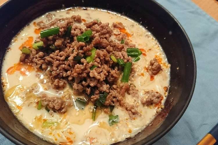 所要時間10分 冷やし豆乳担々素麺 レシピ 作り方 By 今日はいい日 クックパッド 簡単おいしいみんなのレシピが360万品