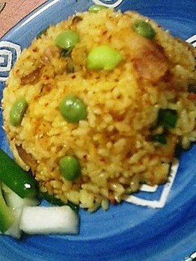 シラスとキムチャーハン