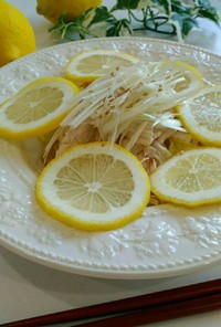 レンジで簡単☆レモンのサラダチキン