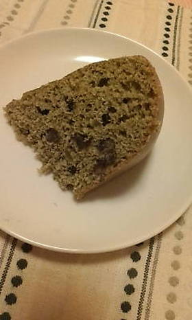 炊飯器で☆甘納豆入り抹茶ケーキ