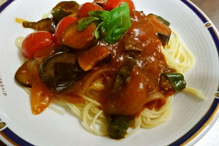 レトルトミートソースで 本格夏野菜パスタ レシピ 作り方 By 農家のキッチン クックパッド 簡単おいしいみんなのレシピが356万品