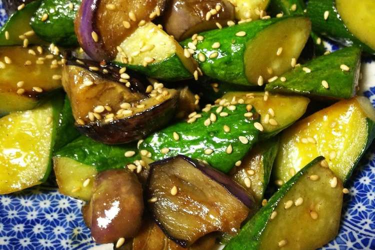 簡単きゅうりと茄子の炒め物 レシピ 作り方 By ひー ここ クックパッド 簡単おいしいみんなのレシピが357万品