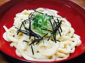 簡単!混ぜるだけ!明太子クリームうどん