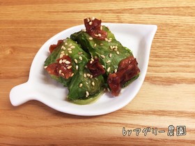 簡単さっぱり♪リーフレタスの梅ポン漬け