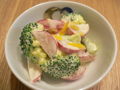 柚子の香サラダ☆ブロッコリーラディッシュの写真