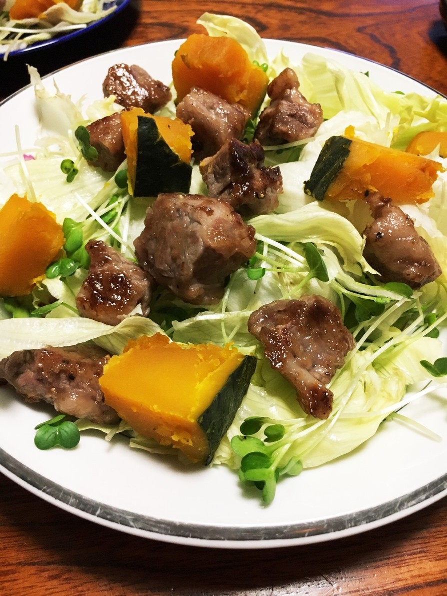 牛肉カルビde♡焼き肉サラダの画像