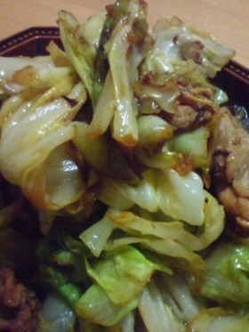 キャベツと豚肉(オイスターソースver)