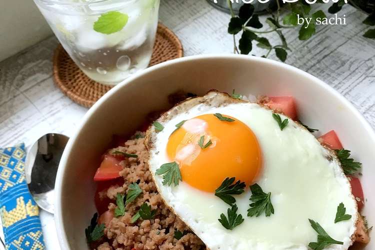 簡単ランチに 甘辛そぼろ丼 レシピ 作り方 By Sachi5 クックパッド 簡単おいしいみんなのレシピが352万品