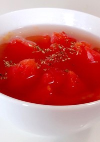まるごとトマトのコンソメスープ:-)