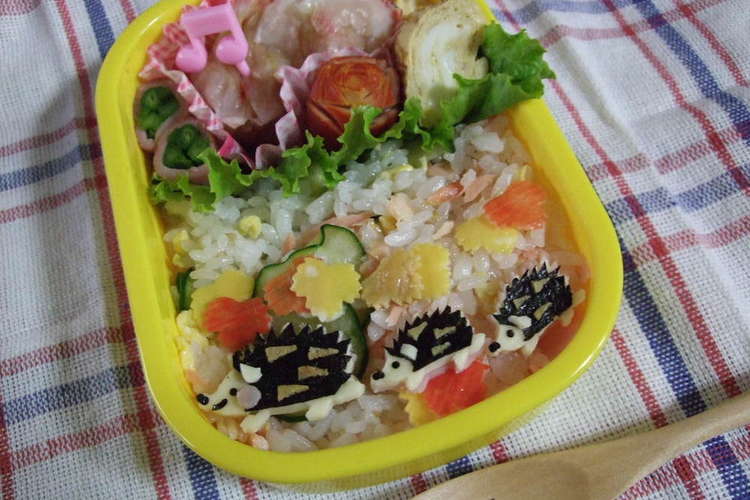 ハリネズミ親子のキャラ弁 レシピ 作り方 By はなむん クックパッド 簡単おいしいみんなのレシピが377万品