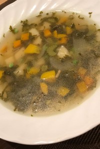 あっさり野菜の旨味  ケール野菜のスープ
