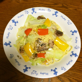 手作りアンチョビパスタ