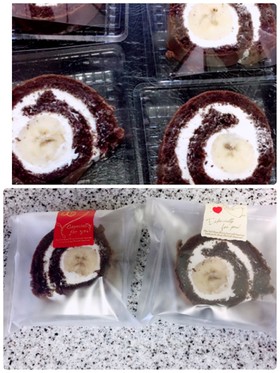 小麦粉不使用!簡単 チョコロールケーキ♪