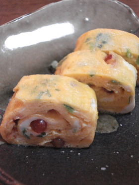 斬新?新感覚?いくら入り卵焼き