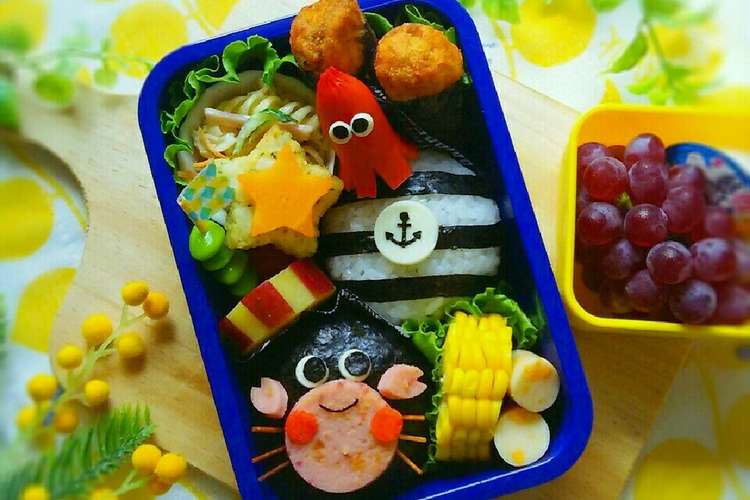 キャラ弁 カニさんのマリン弁当 レシピ 作り方 By Iohinamama クックパッド