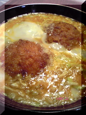 冷食コロッケdeキャベコロ卵とじ