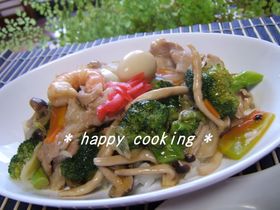 ヘルシー仕上げ★野菜た~っぷり中華丼
