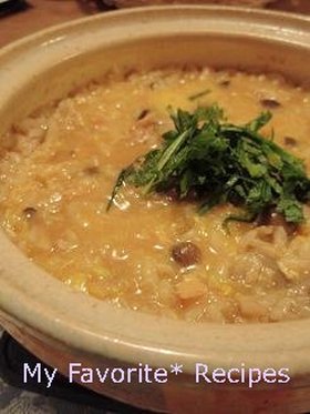 しめじと鮭の簡単おじや