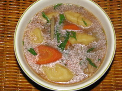 食感が面白い『さつま芋の団子汁』の写真