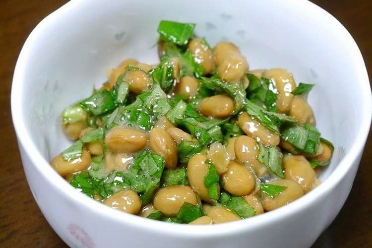 簡単小鉢 大葉納豆 大葉だけ レシピ 作り方 By だんどり亭 クックパッド 簡単おいしいみんなのレシピが352万品