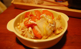 お出汁じゅわ~甘辛白菜ツナ炒め