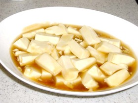 お豆腐のみたらし風
