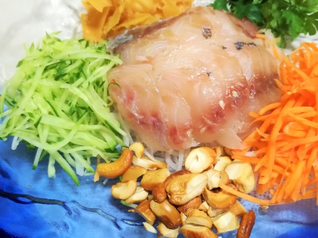 釣食 中華風イサキの刺身サラダ レシピ 作り方 By Puyome クックパッド 簡単おいしいみんなのレシピが353万品