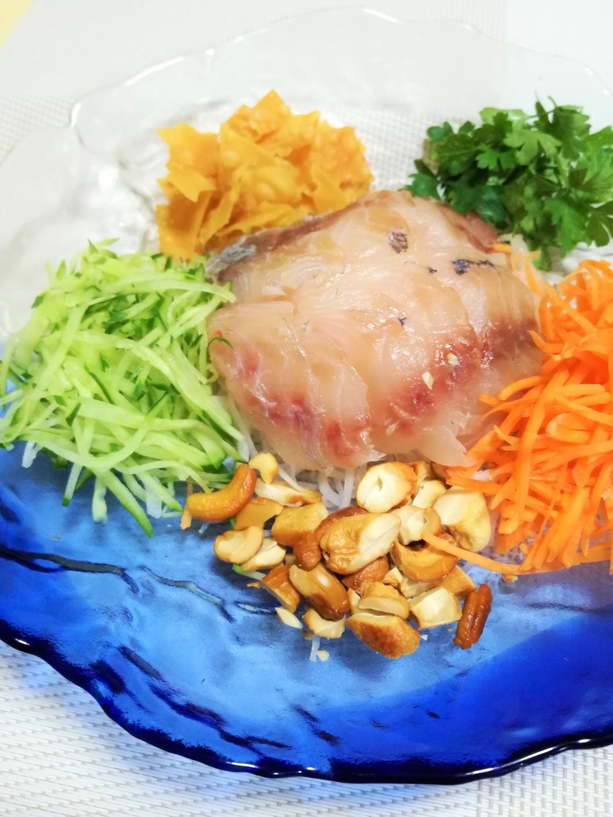 【釣食】中華風イサキの刺身サラダの画像