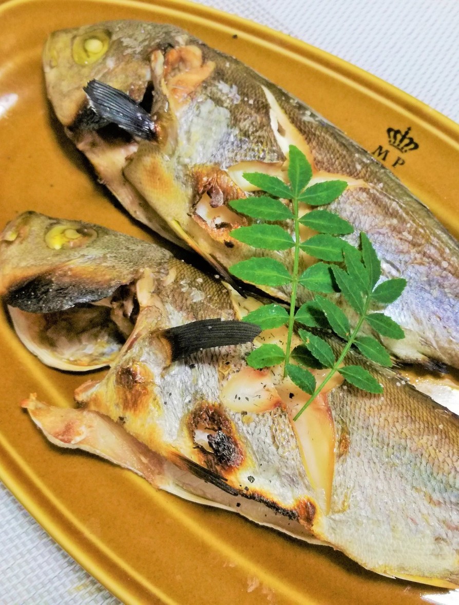 【釣食】イサキの塩焼きの画像