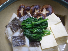 甘塩鱈の酒蒸し