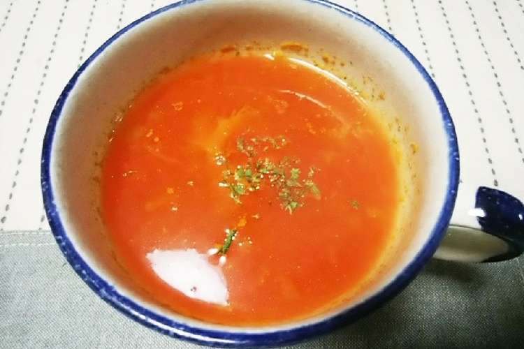 冷凍トマトの丸ごとスープ O レシピ 作り方 By がんちゃん食堂 クックパッド 簡単おいしいみんなのレシピが355万品
