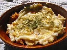 チキンライスのクリームグラタン