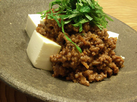 ピリ辛肉みそ豆腐