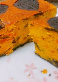 【炊飯器】かぼちゃとオレオのケーキ