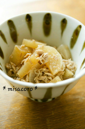mレンジde大根とツナの煮物