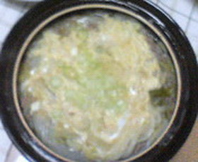 ひき肉白菜うどん鍋