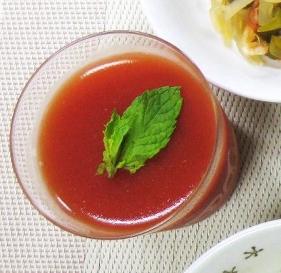 トマトゼリー★トマトジュースで簡単レシピの写真