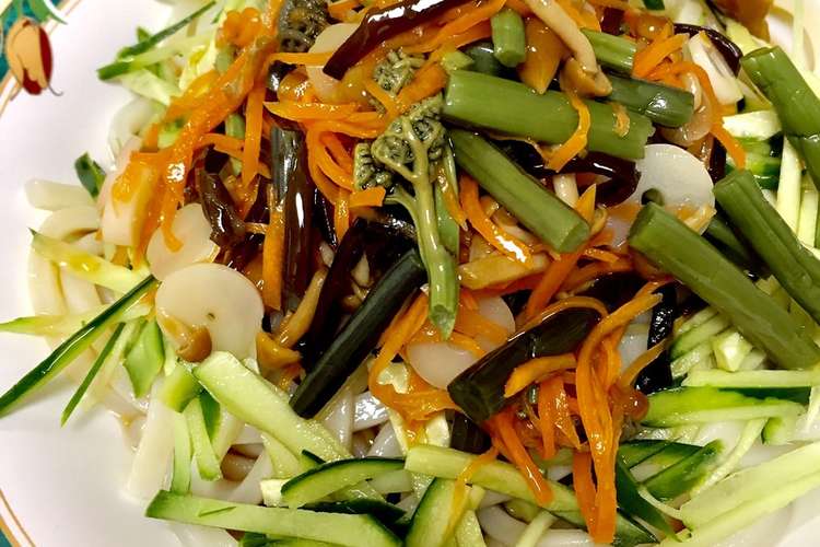 暑い日にサッパリ 冷やし山菜うどん レシピ 作り方 By Anzumam クックパッド