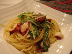 さっぱりレモンのタコパスタ