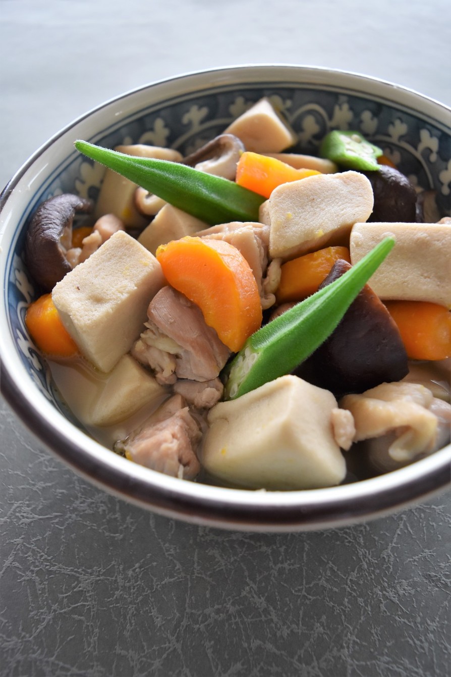 高野豆腐の炊き合わせ（煮物）の画像