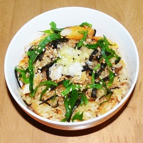 鯵の干物 (アジのひらき) 炊込みご飯