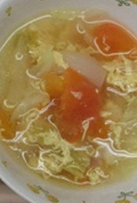 トマトと卵のスープ　★宇都宮学校給食