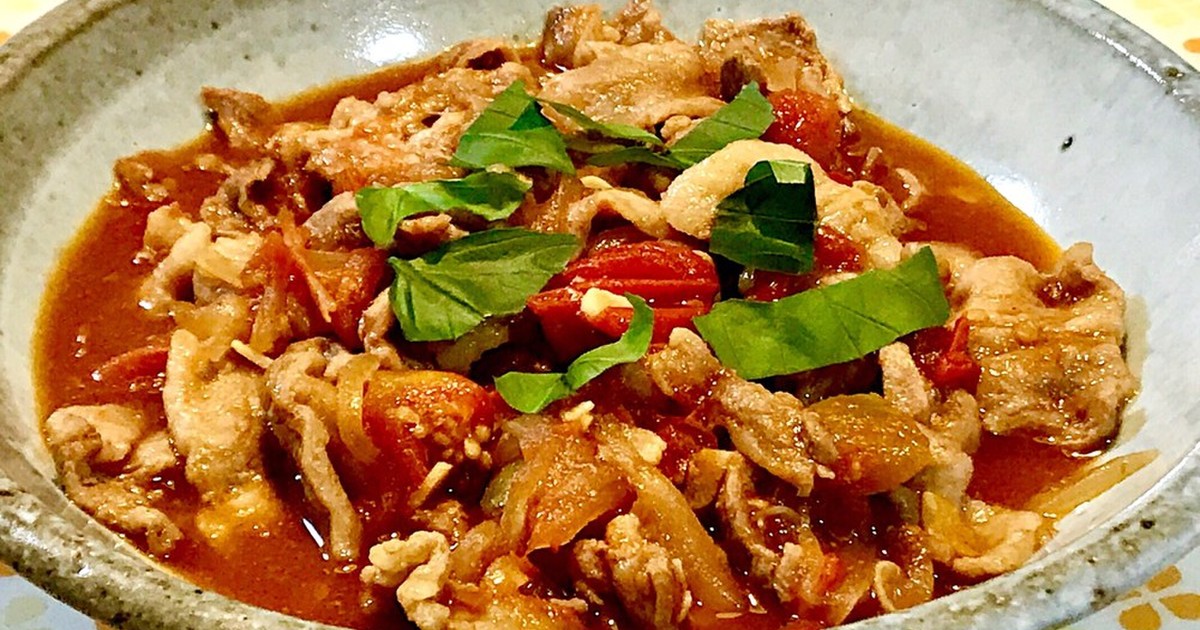 少量のバジルとチェリートマトの冷凍ジャムのレシピ