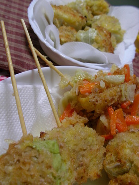 【男の料理】キャベツの巻き揚げ