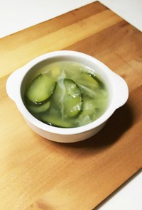 きゅうりの中華スープ(大量消費レシピ)