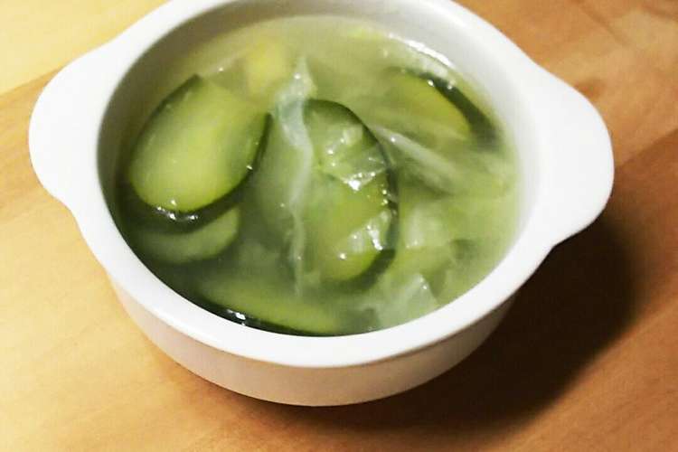 きゅうりの中華スープ 大量消費レシピ レシピ 作り方 By Megmegchan クックパッド