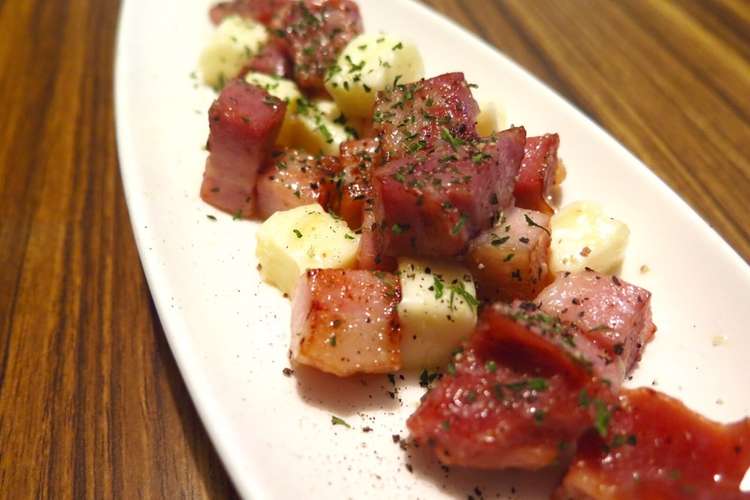 ガリバタおつまみサイコロベーコンチーズ レシピ 作り方 By Matscafe クックパッド 簡単おいしいみんなのレシピが352万品